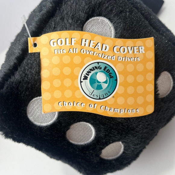 Dice Golf Club Cover Welcome Las Vegas Nevad Black Red White Winning Edge NWT - Picture 4 of 5